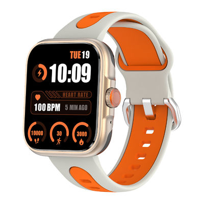 سعر جيد جهاز تحديد المواقع 1.78' AMOLED HD Display Smartwatch Bluetooth Call Receive Text Sleep Tracker Gold الانترنت