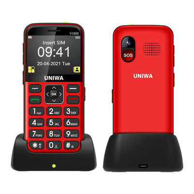 سعر جيد UNIWA V1000 الهواتف المحمولة للمسنين 4G الهواتف المحمولة للمسنين الانترنت