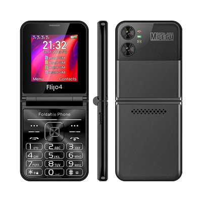 سعر جيد F265 2.55'' 4 بطاقات سيم فليب لوحة مفاتيح الهاتف المحمول 1400mAh الكاميرا FM راديو 2G ميزة الانترنت