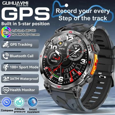 سعر جيد ساعة رياضية ذكية احترافية مزودة بنظام تحديد المواقع العالمي (GPS) وشاشة AMOLED وبطارية 650 مللي أمبير ومقاومة للماء حتى عمق 3ATM الانترنت