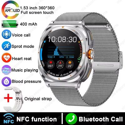 سعر جيد TWS Smart Watch Durable Alloy PC Material IP67 Waterproof Full Touch Screen GT98 الانترنت