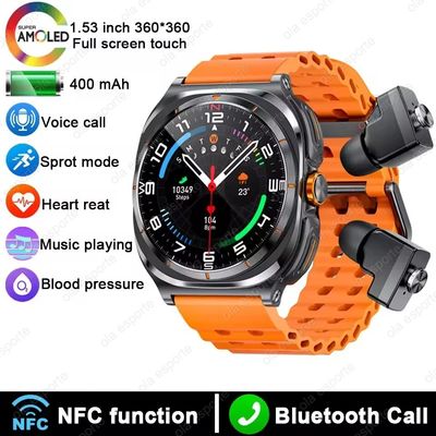 سعر جيد سماعات GT98 ساعة ذكية1.53 بوصة، دعم الاتصال بالبلوتوث / NFC / معدل ضربات القلب الانترنت