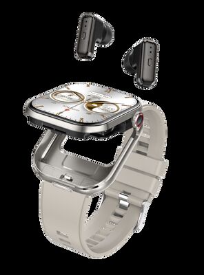 ساعة ذكية T99 TWS وسماعات أذن لاسلكية BT5.0 مكالمات بلوتوث مقاومة للماء IP67 300mAh