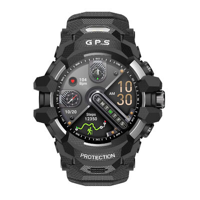 ساعة ذكية PG999 GPS AMOLED بشاشة 1.43 بوصة مقاومة للماء حتى عمق 30 مترًا لأنظمة IOS / Android