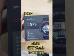 DM58-GPS سبيك سبيك GPS Smart Watch 5ATM BLE 5.3 500mAh بطارية ساعة رياضية مقاومة للماء