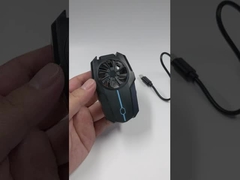 مروحة تبريد الهاتف المحمول F15، مبرد هواء خلفي بمشبك للألعاب لأجهزة iPhone و Android و PUBG Gamin