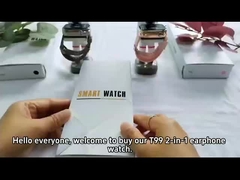 T99 TWS ساعة ذكية لاسلكية 2.02 بوصة IPS 320x385 BT5.0 مكالمة بلوتوث IP67 مقاومة للماء 300mAh