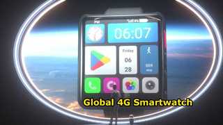 ساعة ذكية 4G، أندرويد، كاميرا عالية الدقة، بطارية طويلة