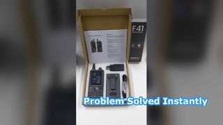 UNIWA 2.4 "Zello Walkie Talkie F41 4G هاتف ذكي أندرويد 8.1 هاتف y-اتصال مقاوم للماء PTT 46