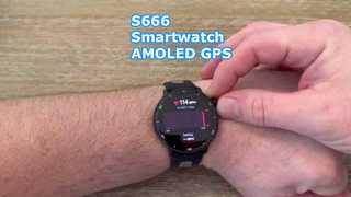 S666 ساعة ذكية AMOLED GPS بلوتوث مكالمة